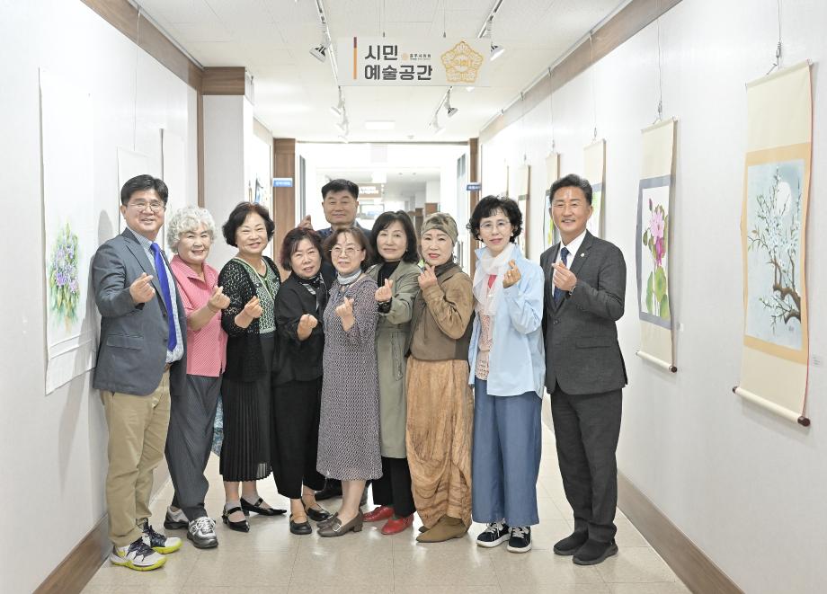 공주시의회 시민예술공간, 옛빛뜰 천아트 동행전 개최 이미지