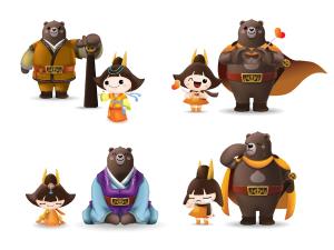 공주시 마스코트 '고마곰과 공주' 상표 추가 출원